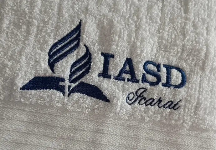 Bordado Logotipo em Toalha