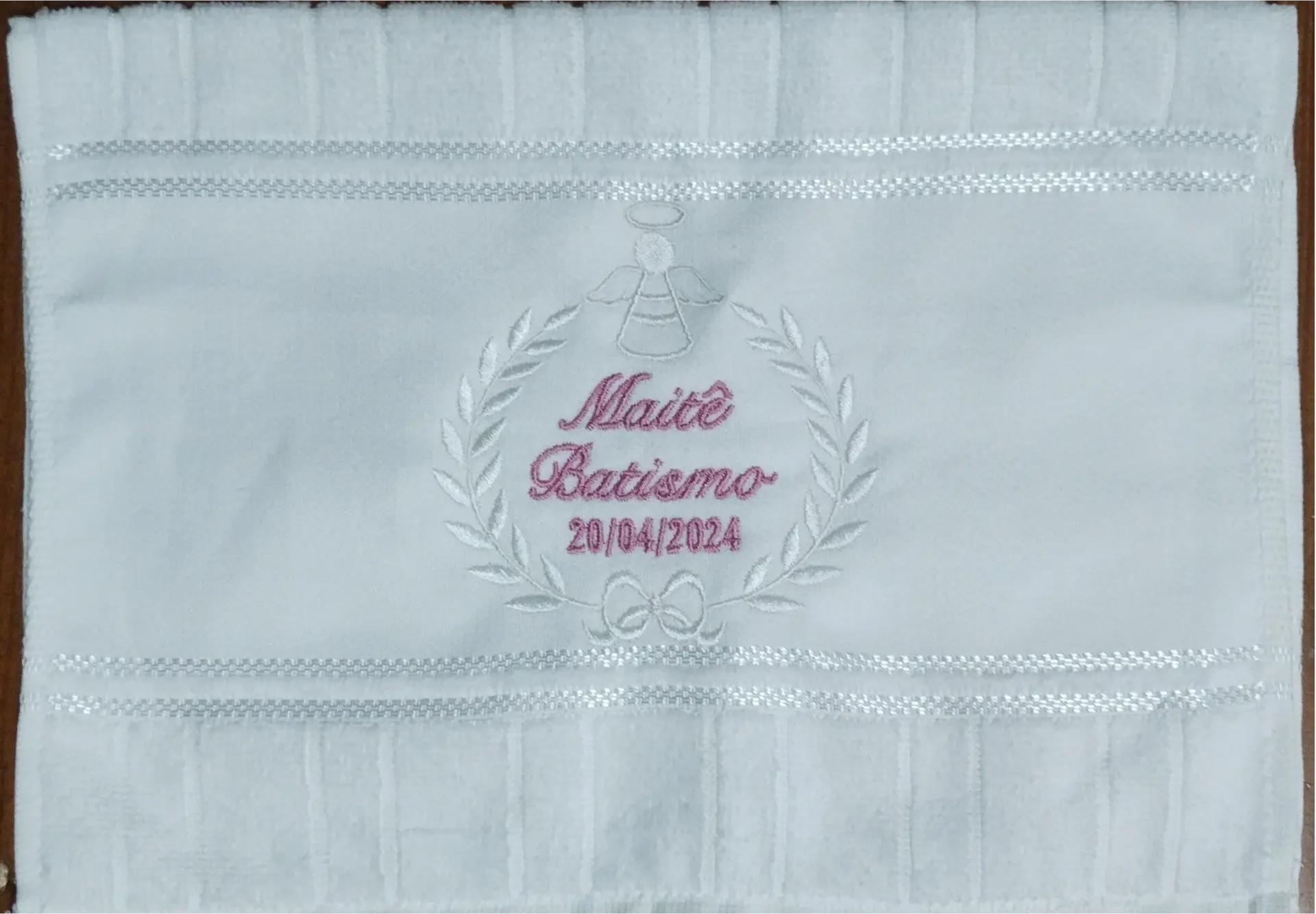 Toalha de Batismo Personalizada