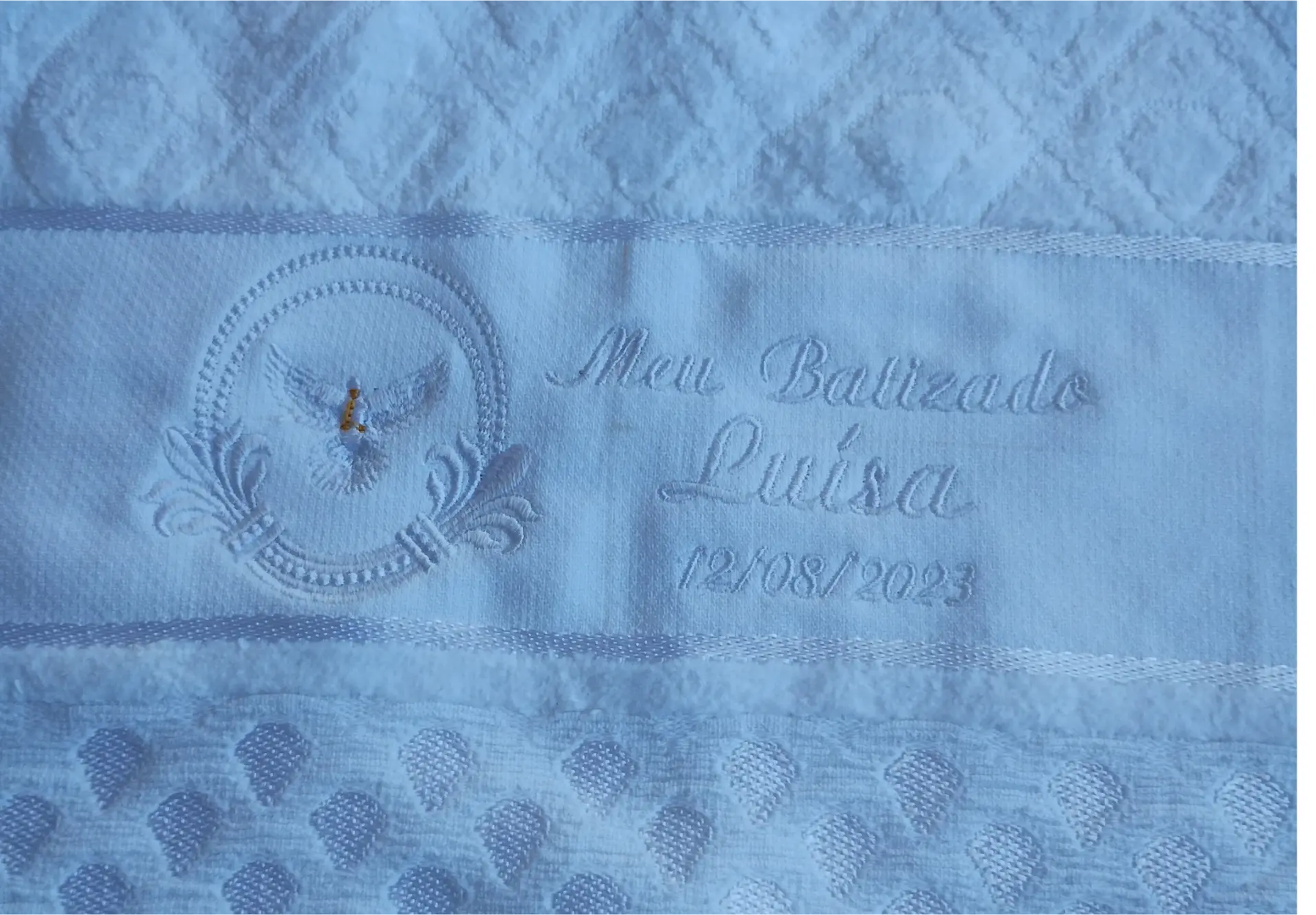 Toalha de Batismo Personalizada