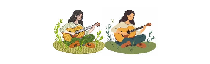 Exemplo de projeto de matriz e bordado na Região Oceânica de Niterói